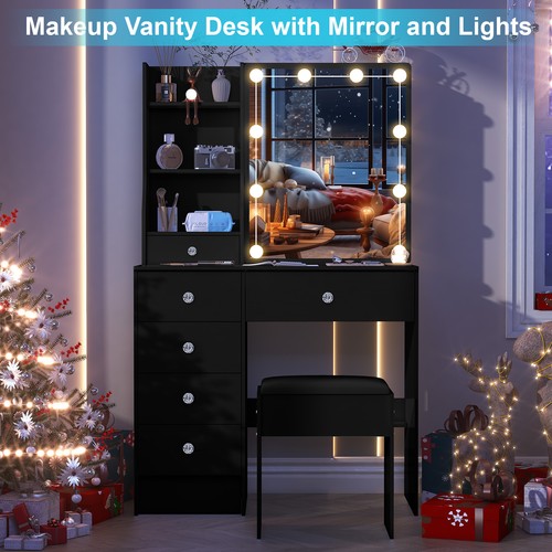 Black dressing table set - set, with