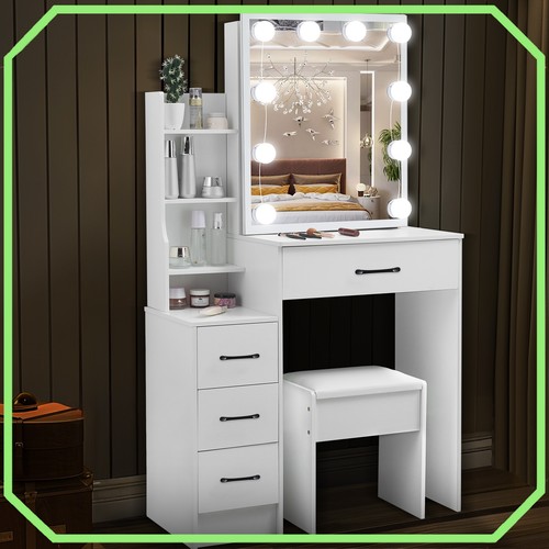 White dresser table - white,