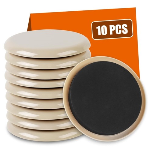 10pcs furniture sliders - 1/2",
